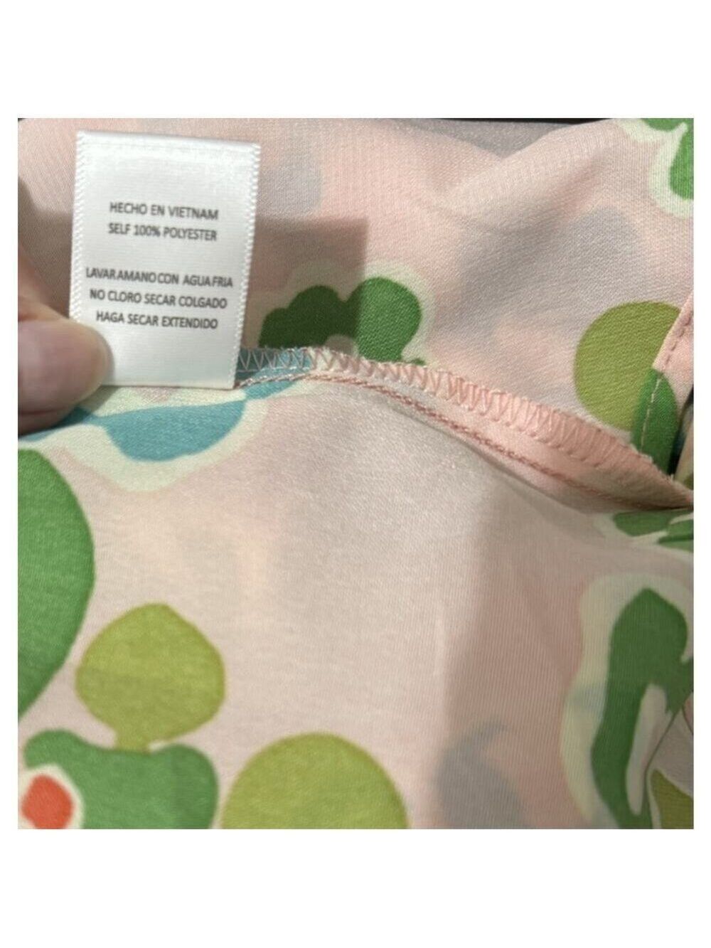 NWT Easel Los Angeles Sz L Floral Tropical Print Pink Blossom Maxi Dress NEW - Picture 11 of 11